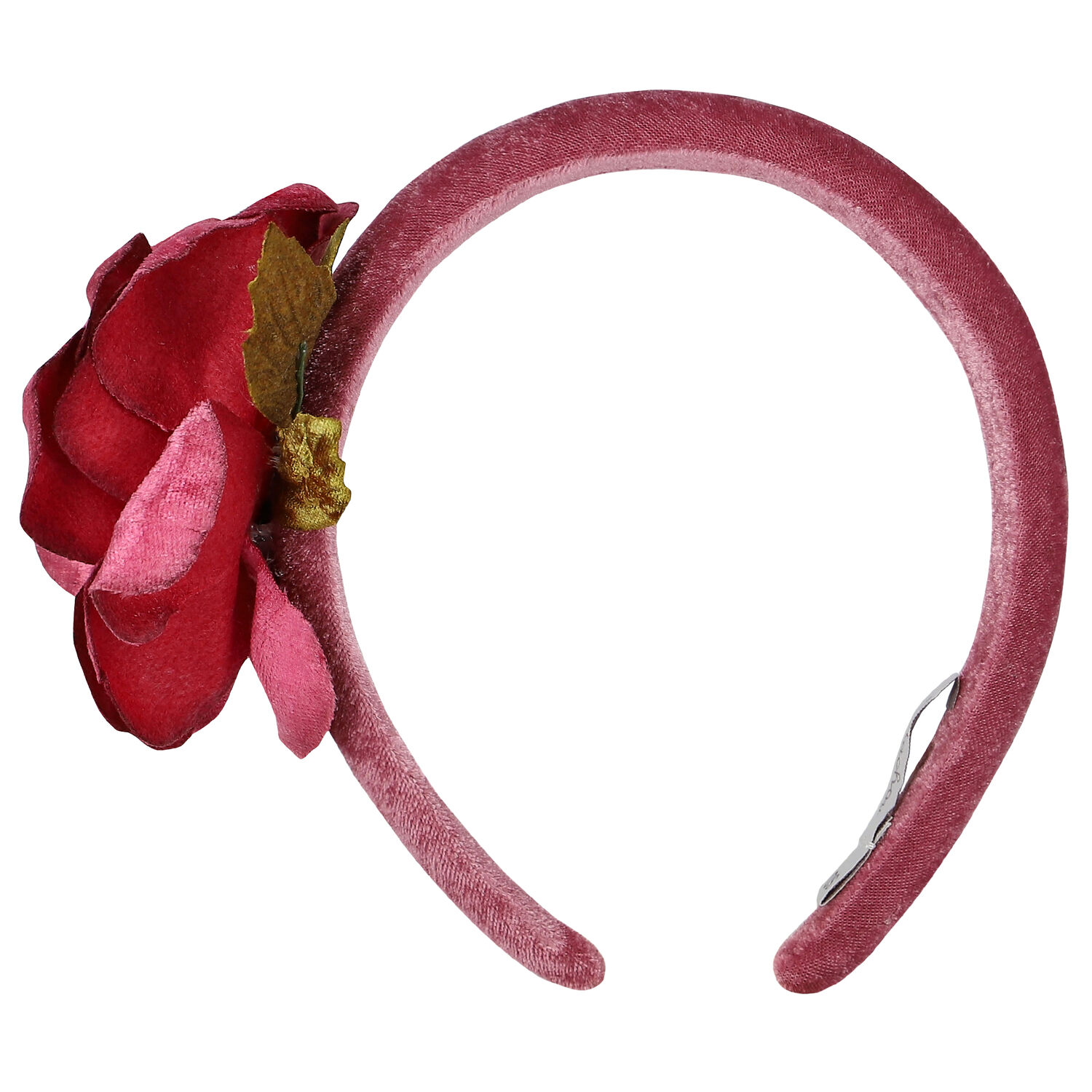 طوق شعر بنات بالزهور باللون الزهرى, 1, hi-res image number null