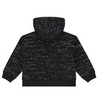 Girls Black Starlight Logo Hooded Top, 1, hi-res
