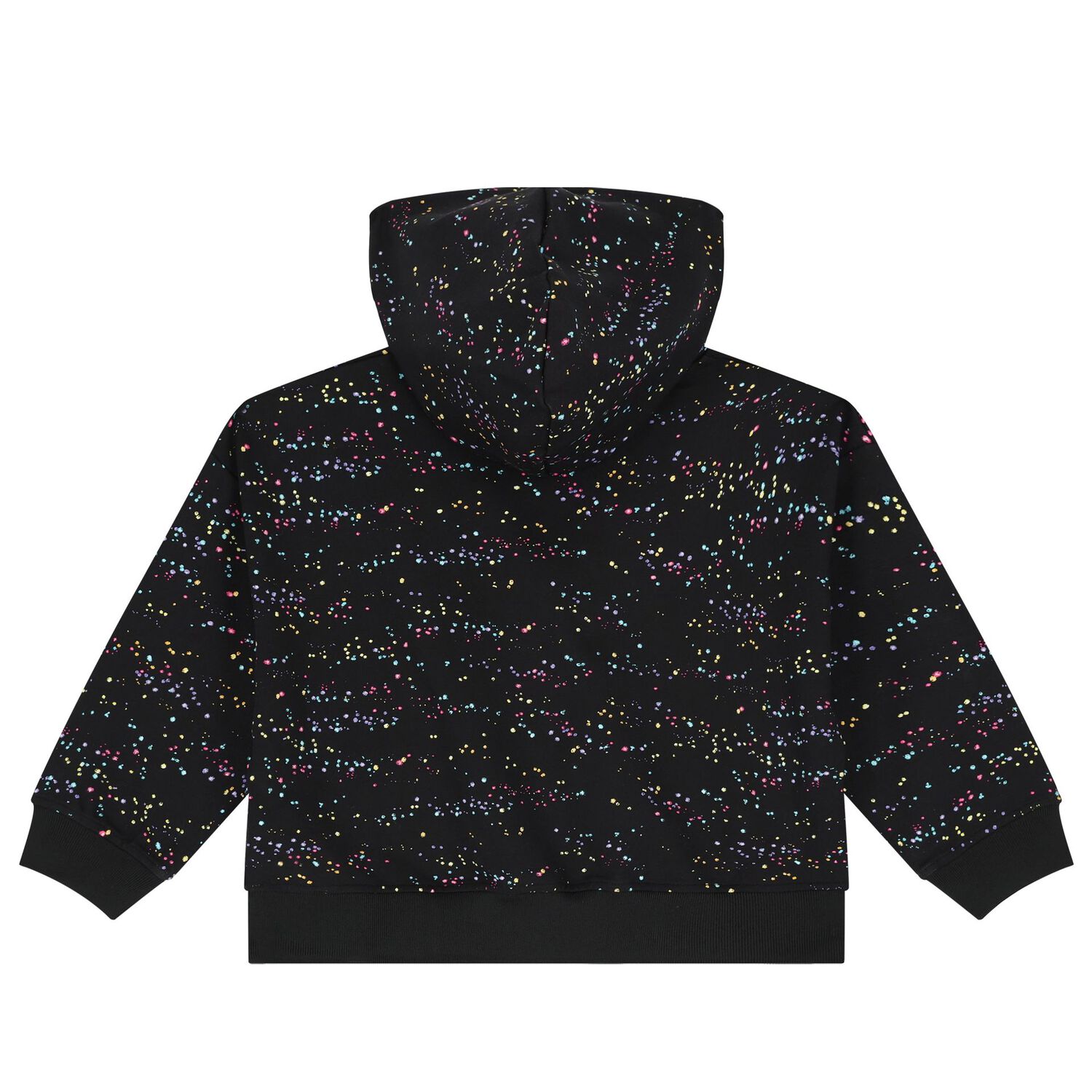 Girls Black Starlight Logo Hooded Top, 1, hi-res