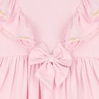 فستان باللون  وردي بكشكشة للبنات , 2, hi-res