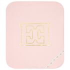 Baby Girls Pink & Gold Logo Blanket, 2, hi-res