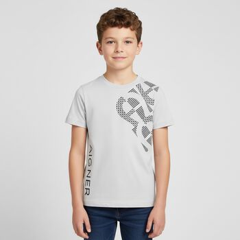Boys Grey Logo T-Shirt