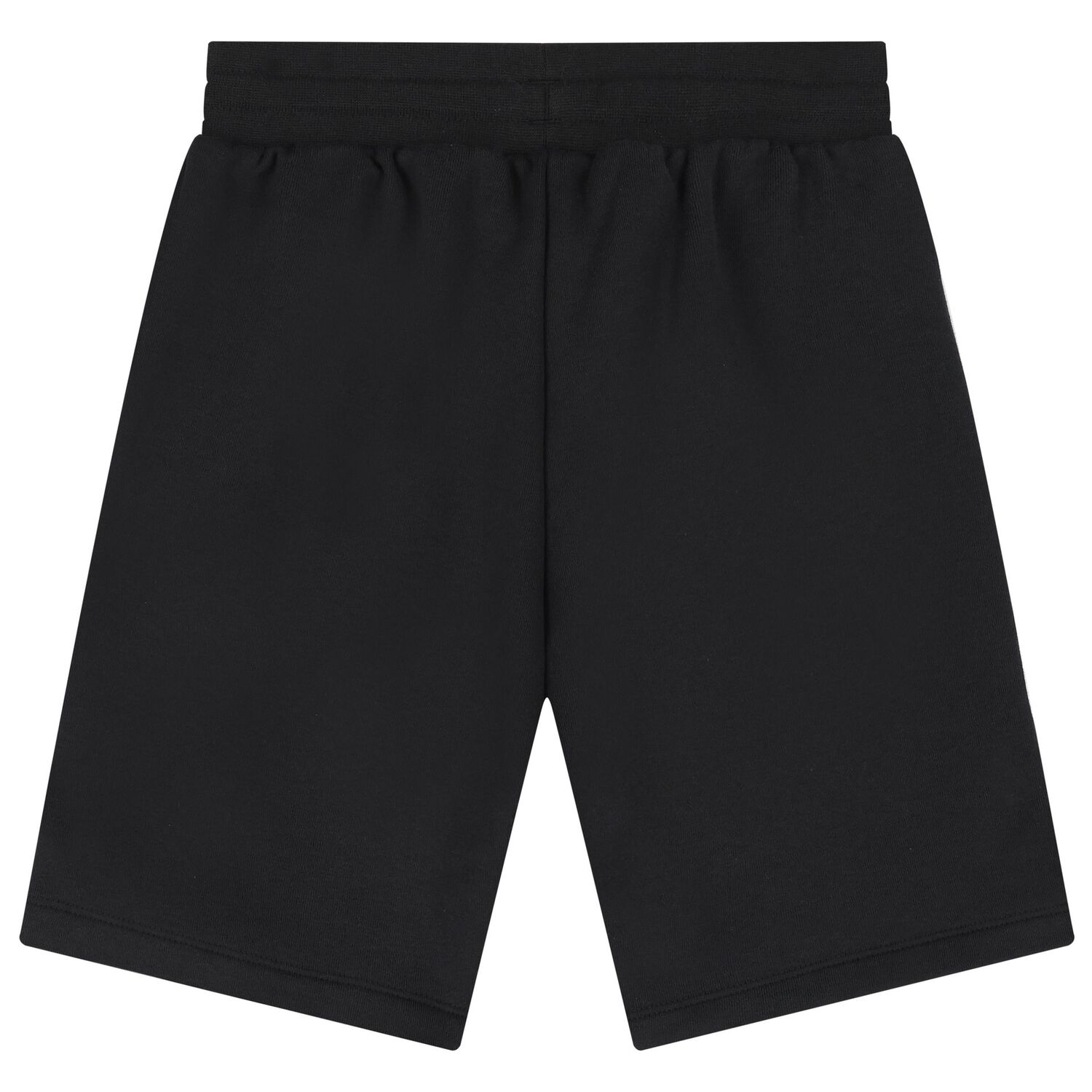 Boys Black Logo Shorts, 1, hi-res