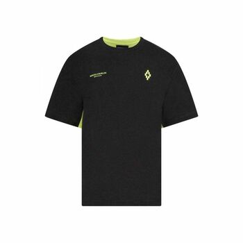 Boys Black & Neon Yellow T-Shirt