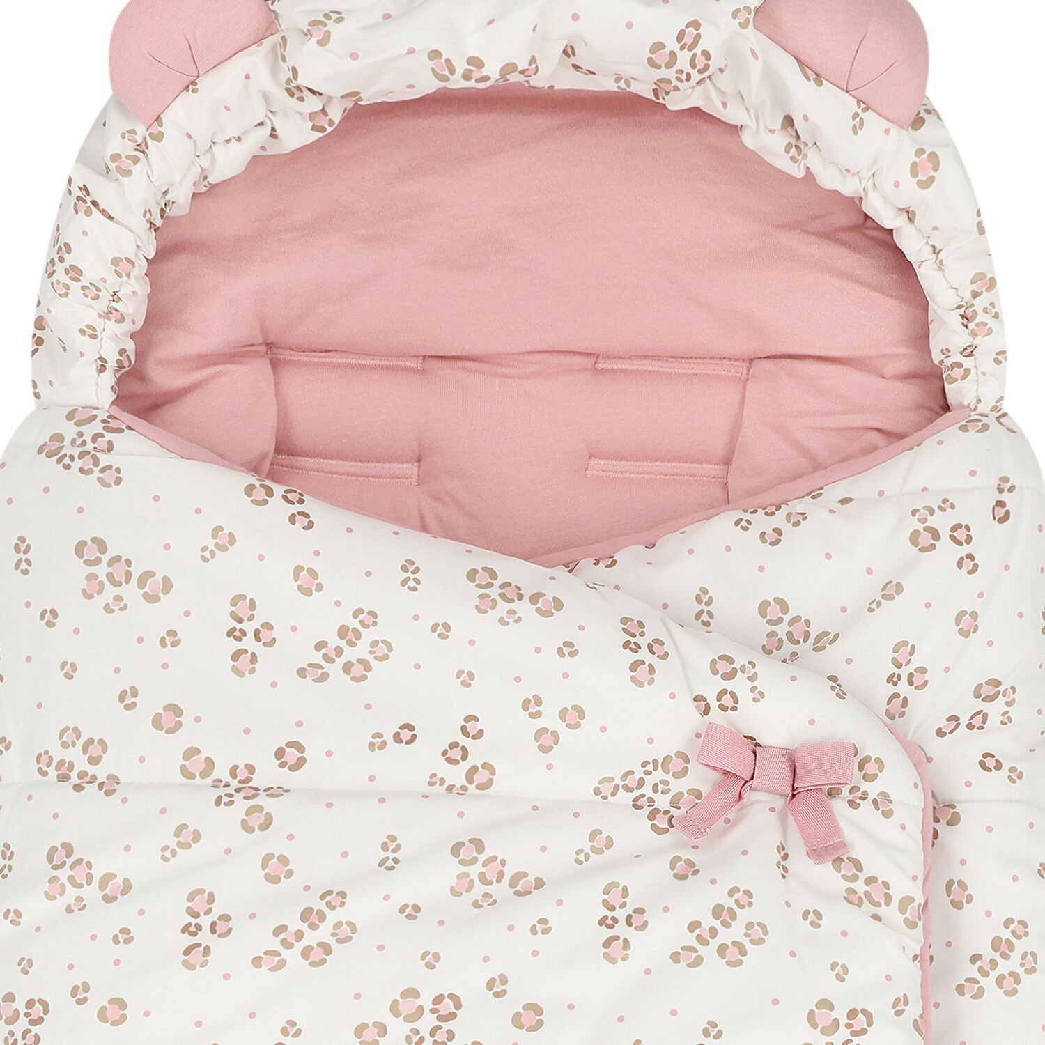 Baby Girls Ivory & Pink Nest, 1, hi-res