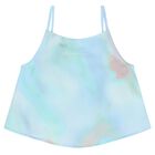 توب بنات بالشعار باللون الأزرق, 1, hi-res