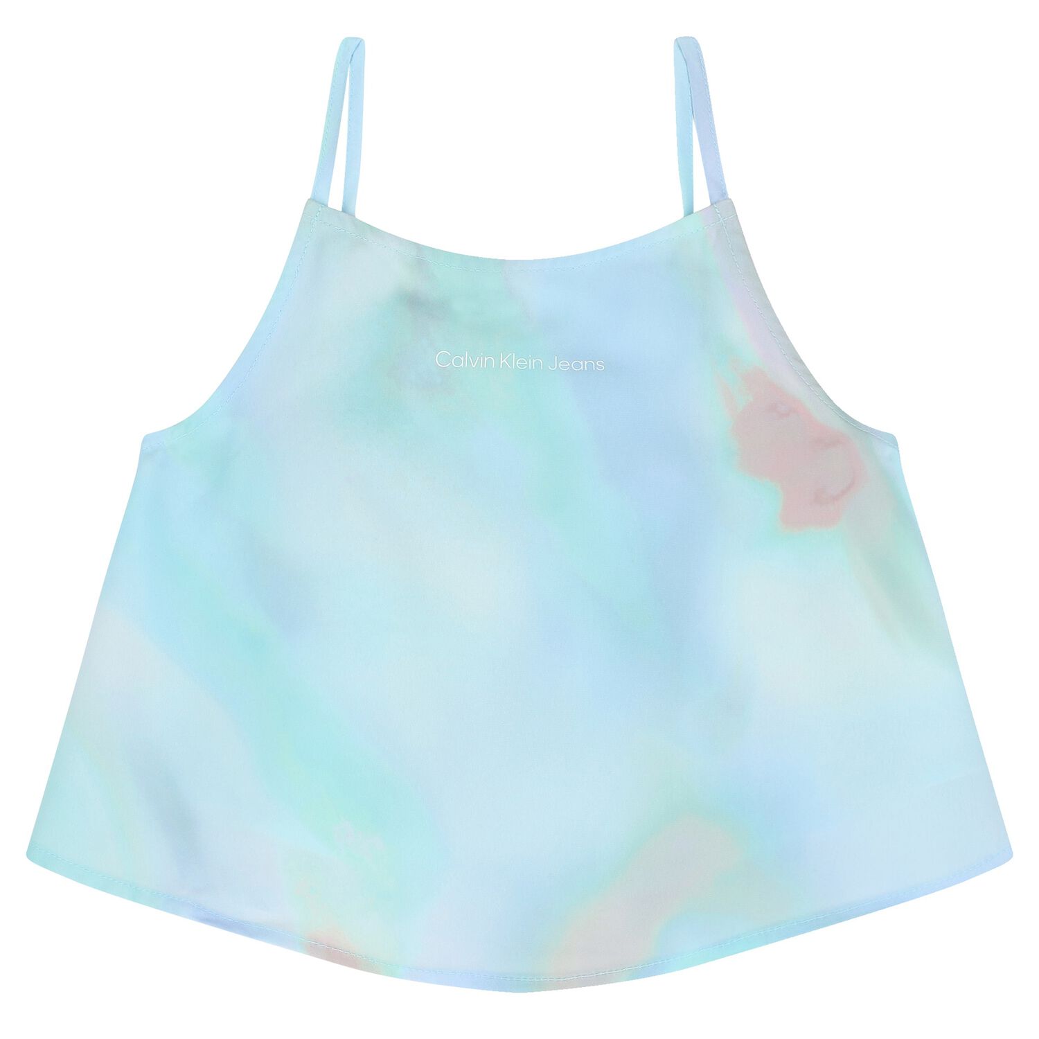 توب بنات بالشعار باللون الأزرق, 1, hi-res image number null