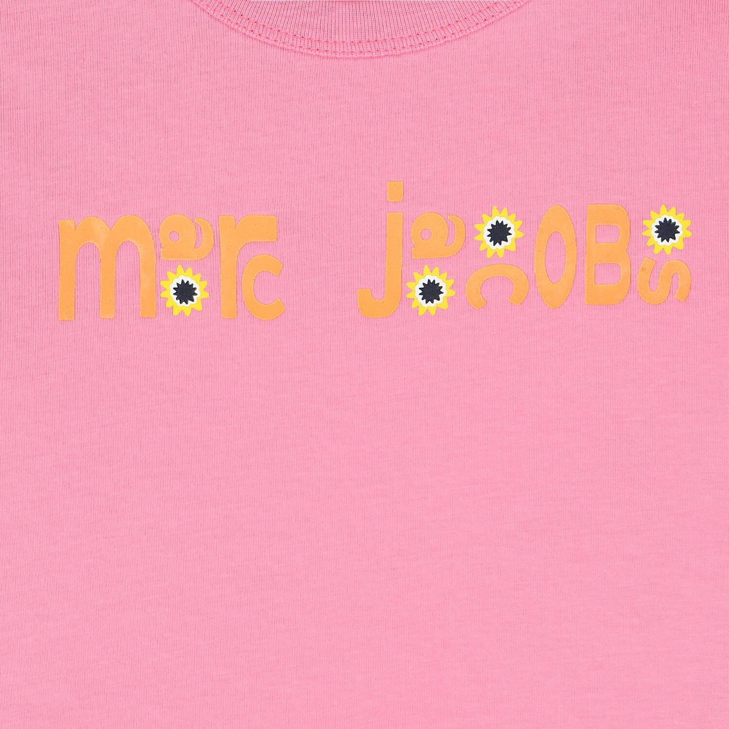 تيشيرت بنات بالشعار باللون الزهري, 1, hi-res