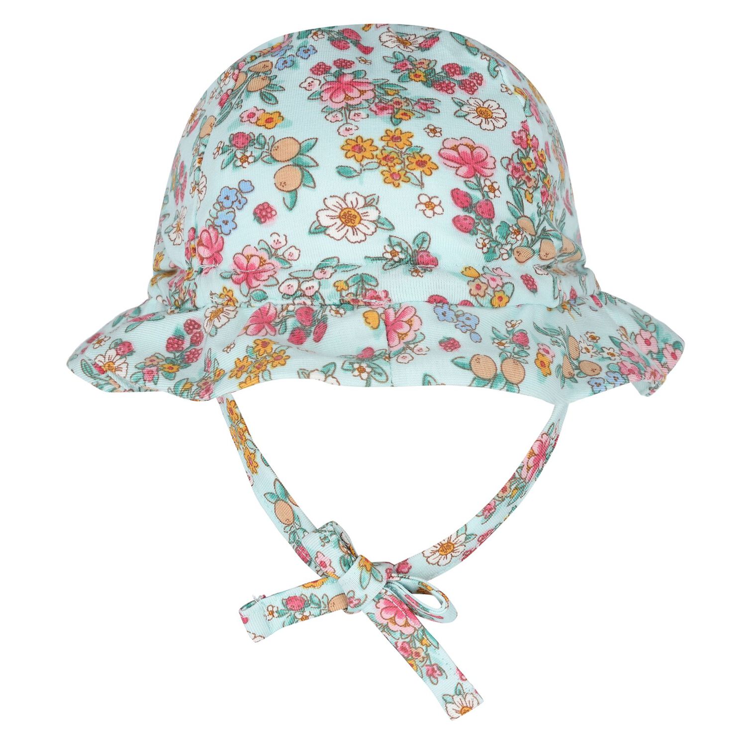 طقم بدله بنات بطبعه الزهور باللون الاخضر , 1, hi-res