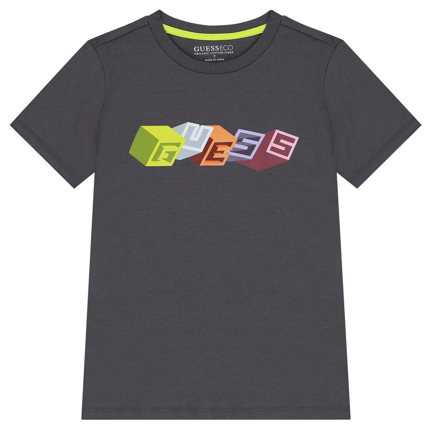 Boys Grey Logo T-Shirt, 3, hi-res