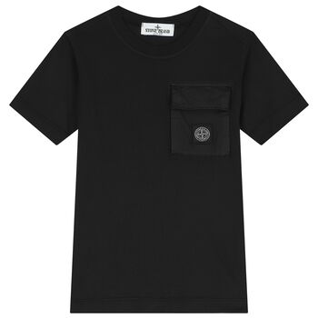 Boys Black Logo T-Shirt