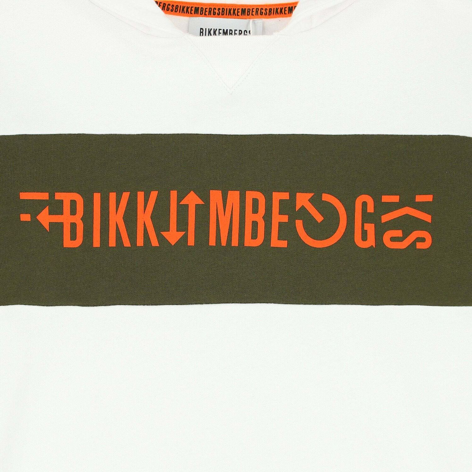 سترة بقبعة بالشعار باللون الابيض للاولاد, 1, hi-res