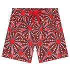 Boys Red Swim Shorts, 1, hi-res
