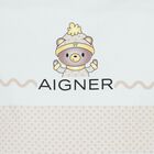 Baby Boys Blue & Beige Teddy Bear Logo Nest, 2, hi-res