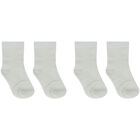 White, Grey & Ivory Socks (6 Pack), 2, hi-res