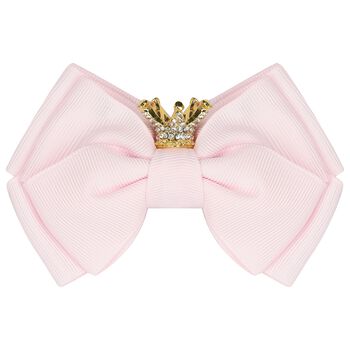 Girls Pink Bow Hairclip