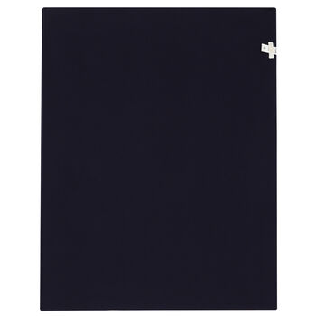 Navy Blue Logo Baby Blanket