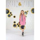 Girls Black Logo Leggings, 1, hi-res