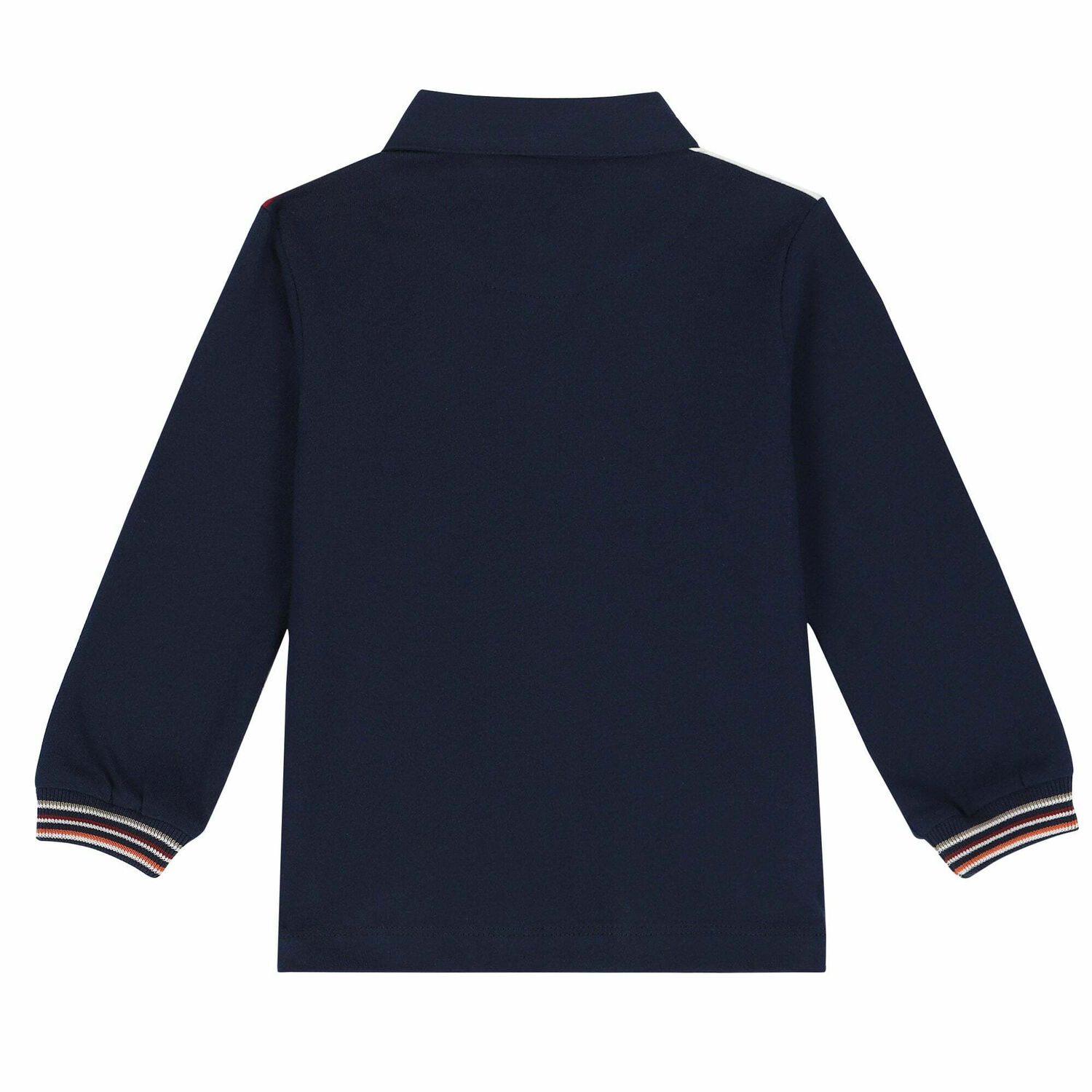 Younger Boys White & Red Polo Shirt, 2, hi-res