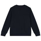 Boys Navy Blue Logo Sweatshirt, 1, hi-res
