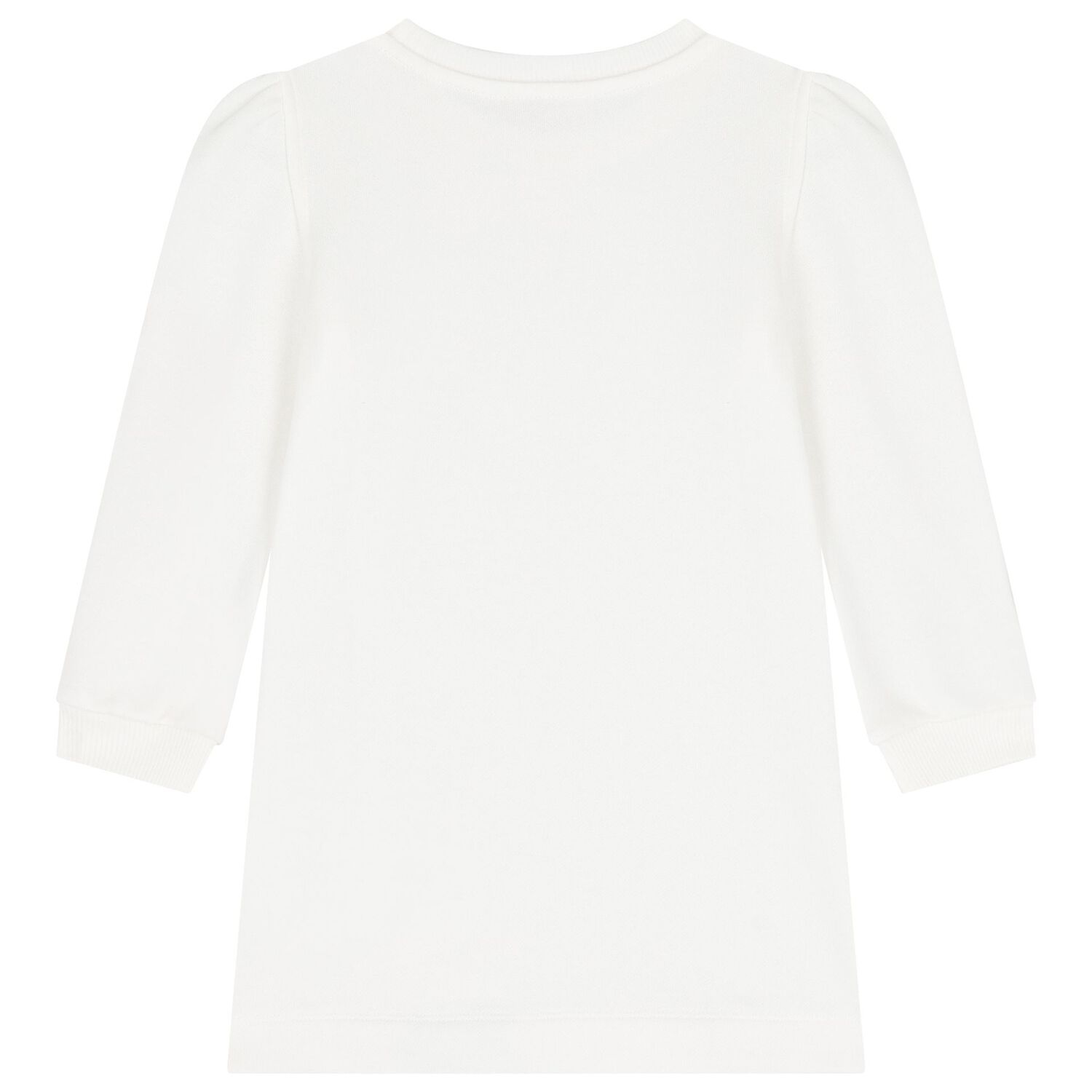 Girls Ivory Jewel Sweatshirt Dress, 1, hi-res