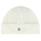 Ivory & Gold Logo Baby Hat, 1, hi-res