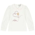 Girls White & Pink Logo Skirt Set , 1, hi-res