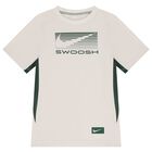 Boys Beige & Green Logo T-Shirt, 4, hi-res