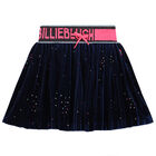 تنورة بالشعار باللون الكحلى, 1, hi-res