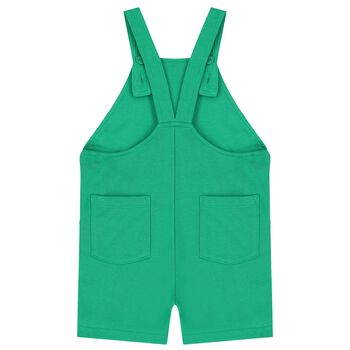 Baby Boys Green Frog Dungarees