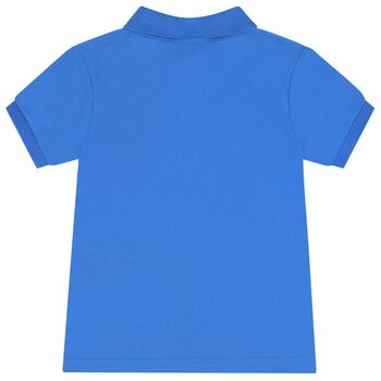 Boys Blue Logo Polo Shirt