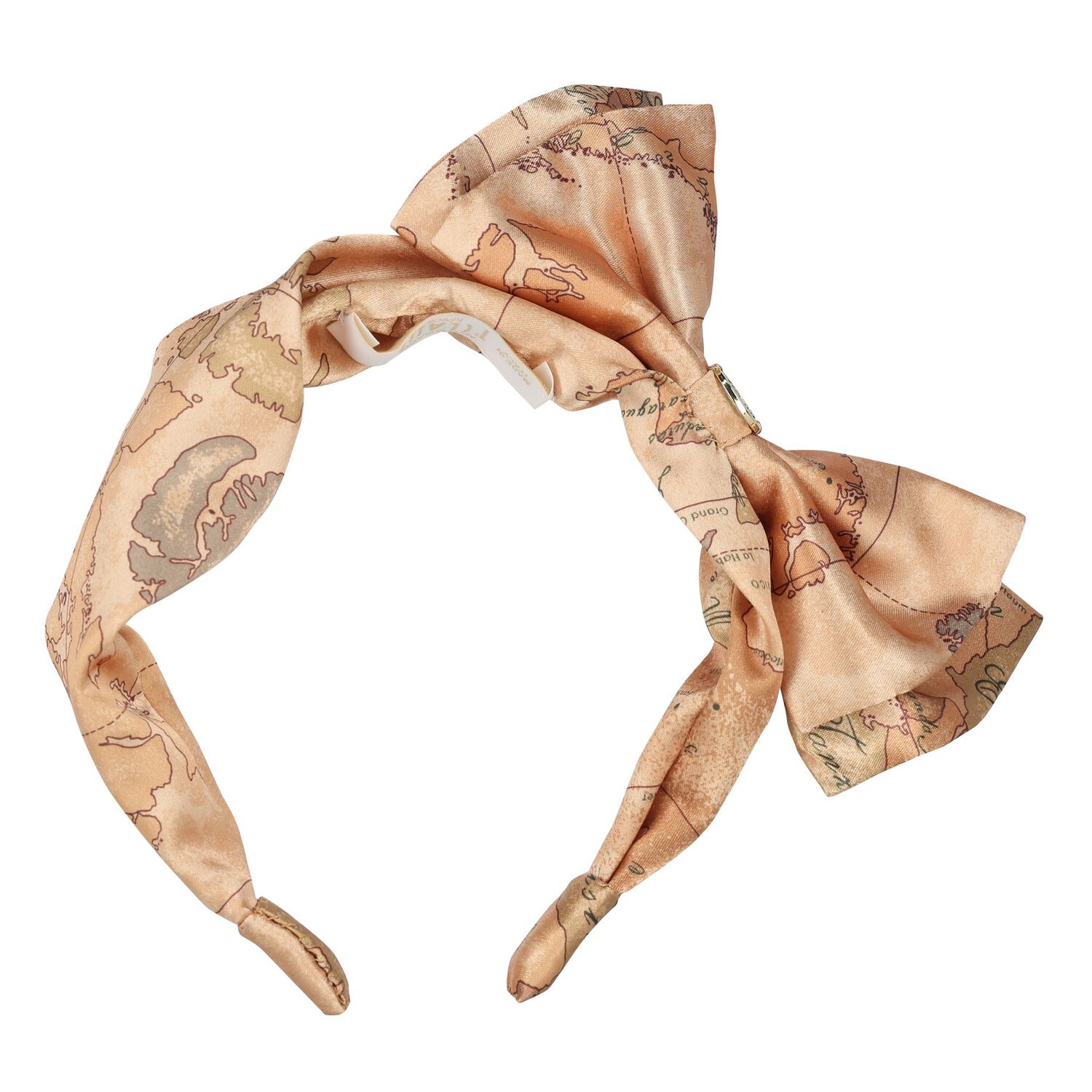 Girls Beige Geo Map Headband, 1, hi-res