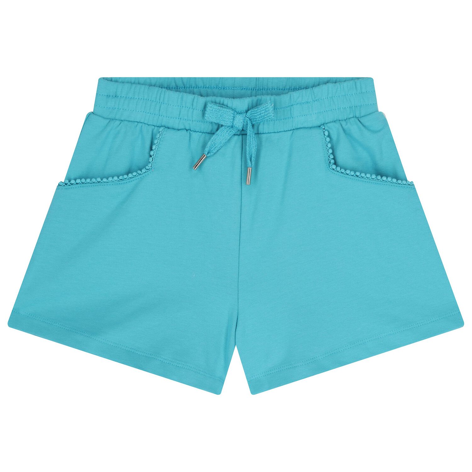 Girls Turquoise Shorts, 1, hi-res