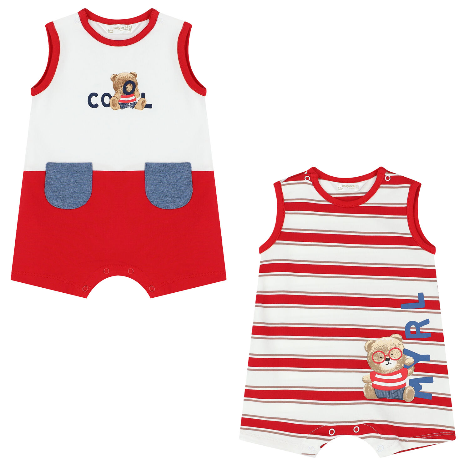 رومبير أولاد باللون الأبيض والأحمر (قطعتين), 1, hi-res