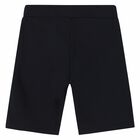 Boys Navy Logo Shorts, 1, hi-res