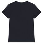 Boys Green & Navy Blue Cotton Logo T-Shirts ( 2-Pack ), 5, hi-res