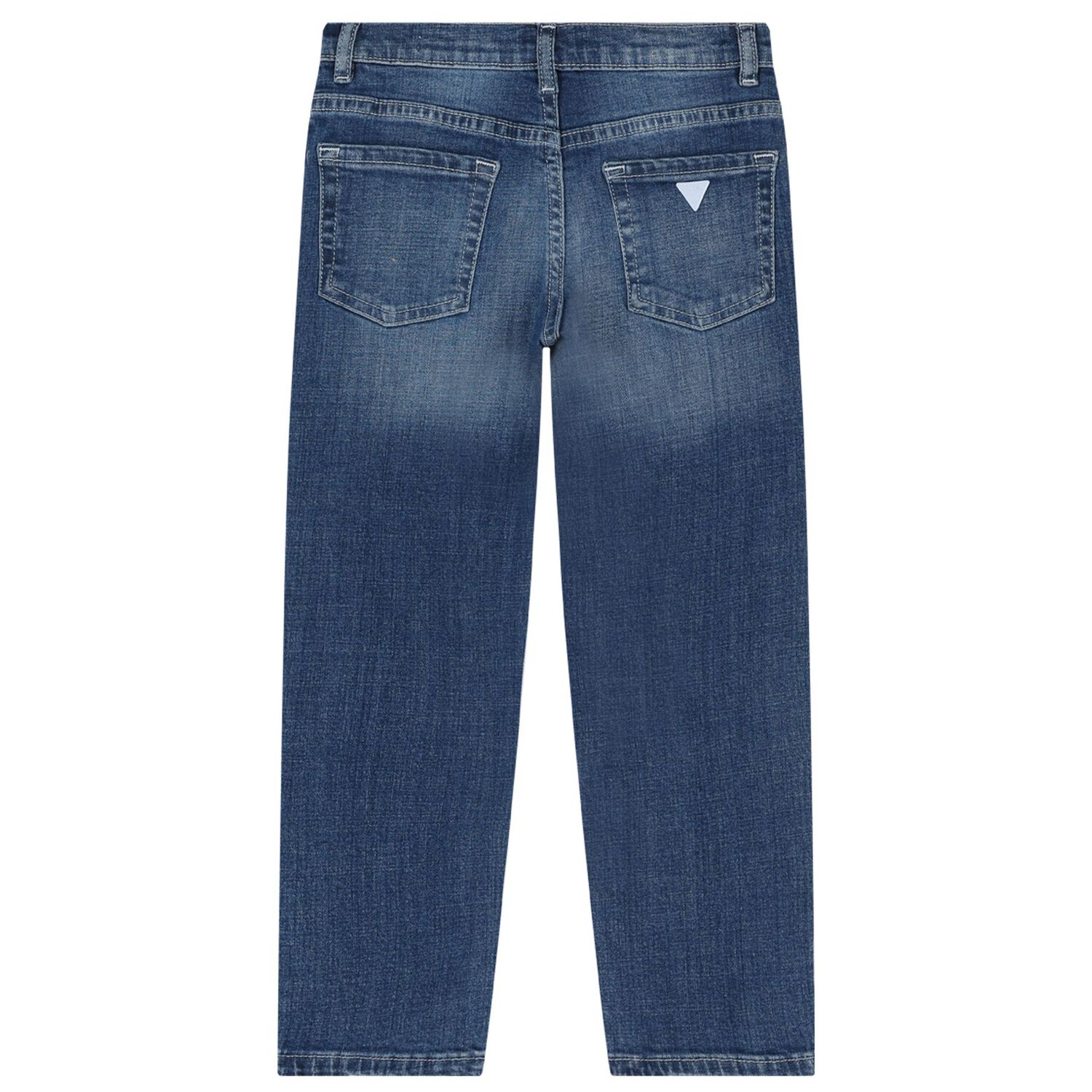 بنطلون جينز بنات بالشعار باللون الأزرق, 1, hi-res image number null