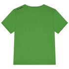 تي شيرت بالشعار باللون الأخضر للأولاد, 2, hi-res