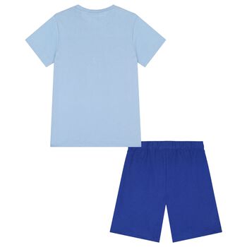 Boys Blue Jurassic Shorts Set