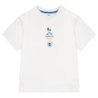 Boys White Logo T-Shirt, 1, hi-res