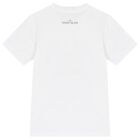 Boys White Logo T-Shirt, 1, hi-res