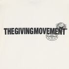 تيشيرت حجم كبير بالشعار باللون العاجى , 1, hi-res