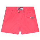 Boys Neon Pink Swim Shorts, 1, hi-res