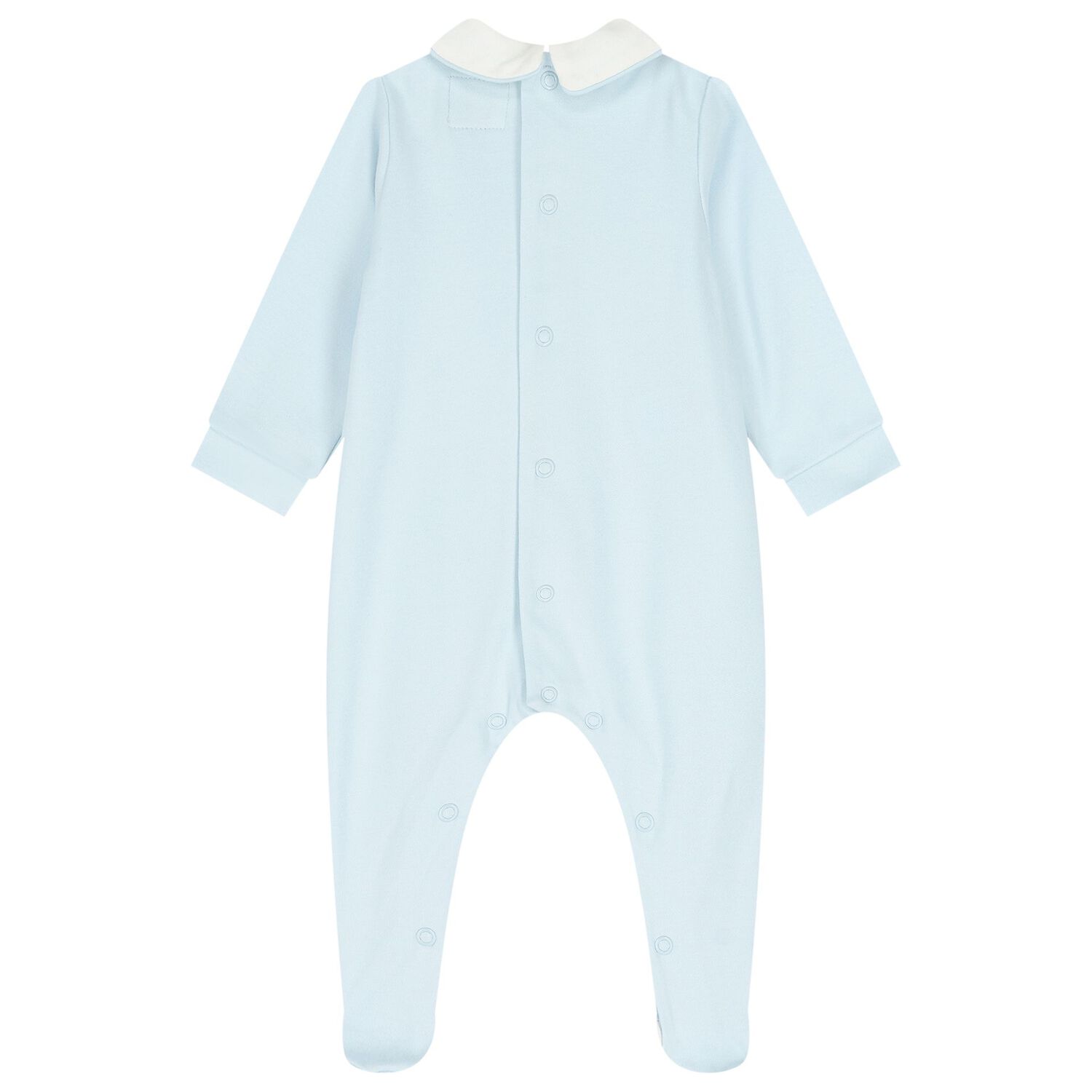 Baby Boys Blue Teddy Bear Babygrow Set, 1, hi-res