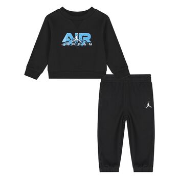 Younger Boys Black Jordan Logo Tracksuit