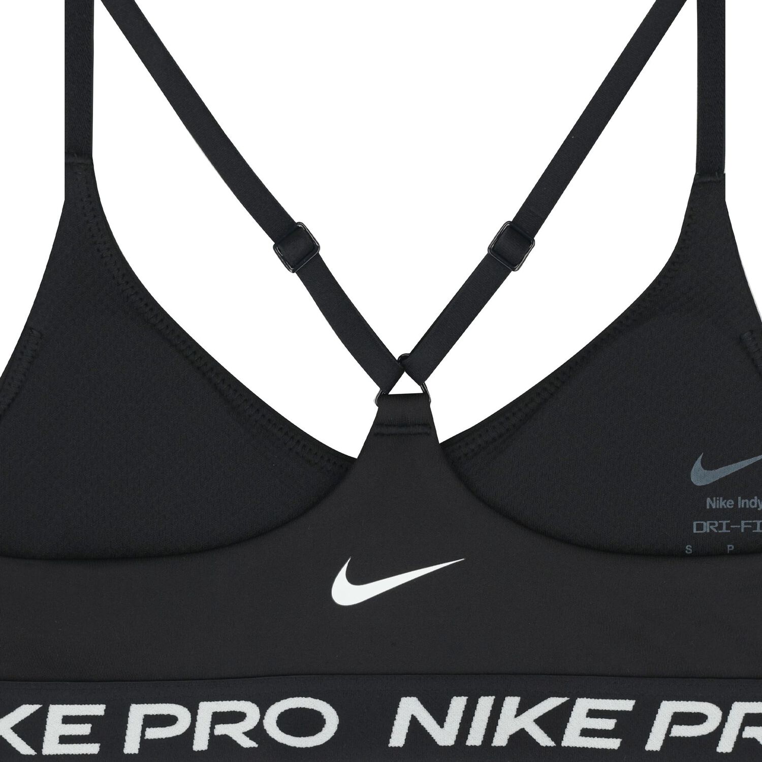 Girls Black Logo Bra Top , 1, hi-res