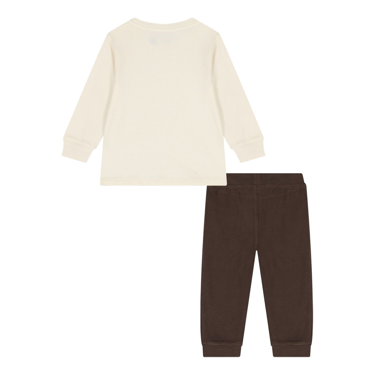 Baby Boys Ivory & Beige Polo Bear Tracksuit, 1, hi-res