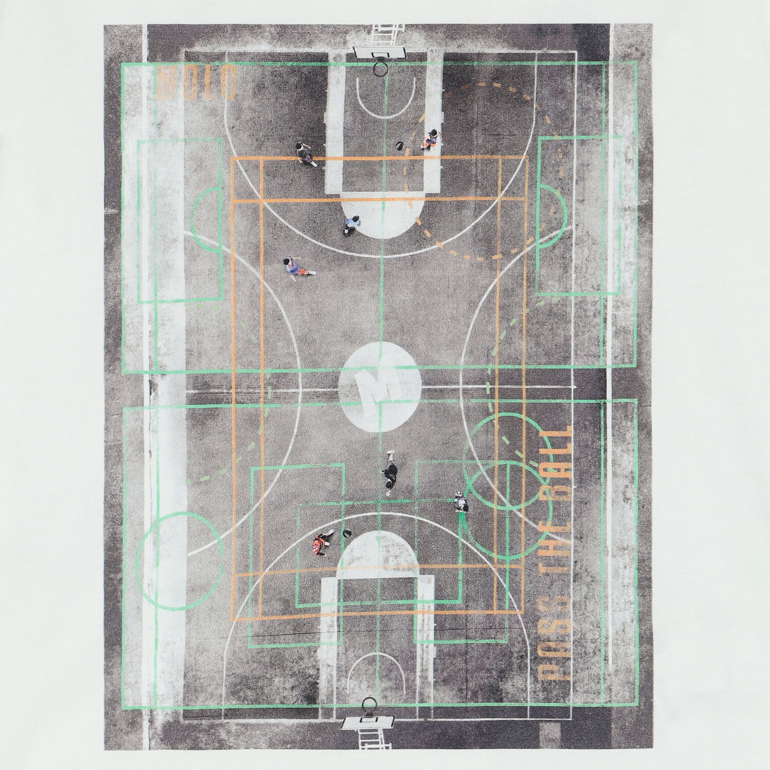 Boys White Cotton T-shirt, 1, hi-res