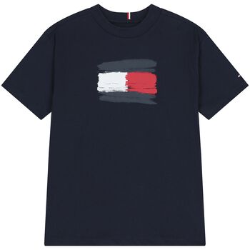 Boys Navy Blue Logo T-Shirt