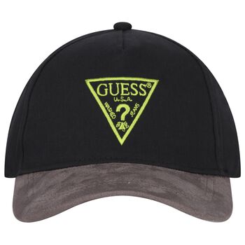 Boys Black Logo Cap